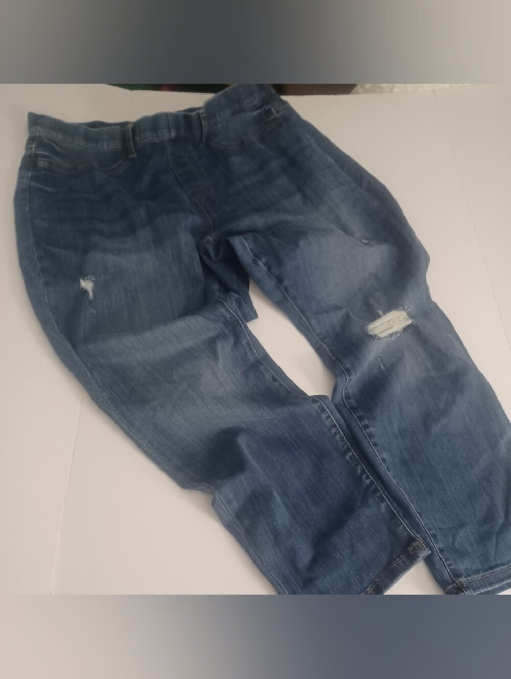 Judy Blue Boyfriend Fit Jeans Sz 20W Distressed Front - Picture 3 of 5